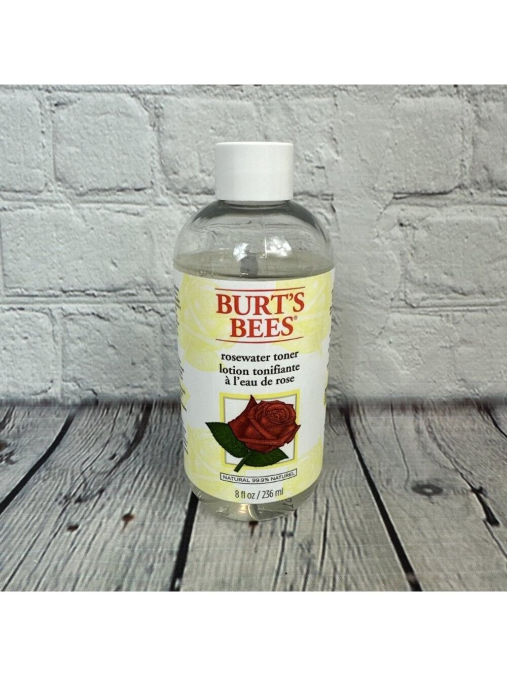 New Discontinued Burt's Bees 'Rosewater' Toner 8oz Bottle [FACTORY SEALED].